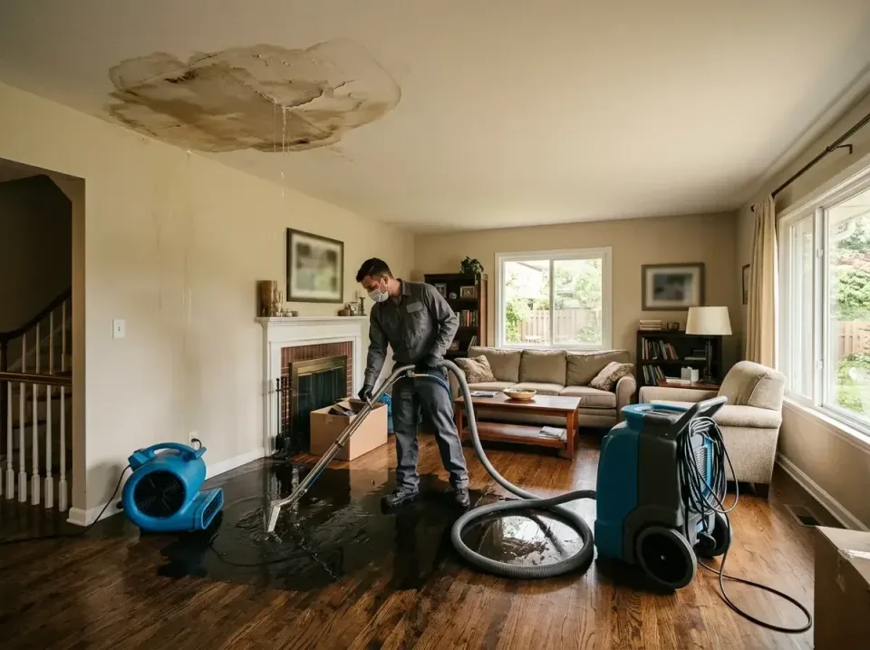 attic-pipe-burst-ceiling-drip-008 — frequently asked questions, Water Damage Restoration & Carpet Care in Hancock, MI